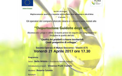 DEGUSTAZIONE GUIDATA DEGLI OLI – 21 APRILE 2017 VIZZINI (CT)